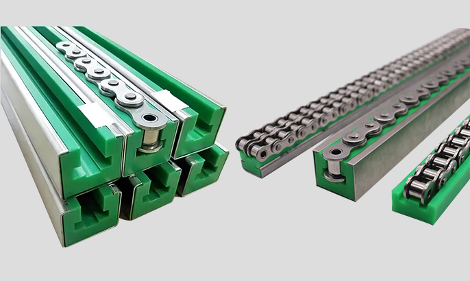 AB type polymer chain guide rail